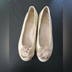 Cream Ballet Flats